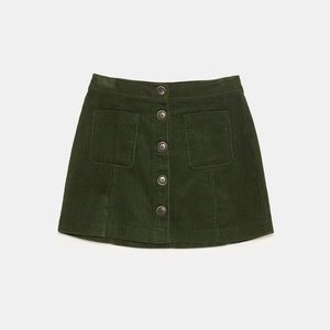Zara Curdoroy Mini skirt